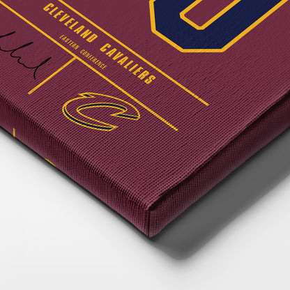 Darius Garland Cavaliers Jersey Canvas Print | Wall Art Decor