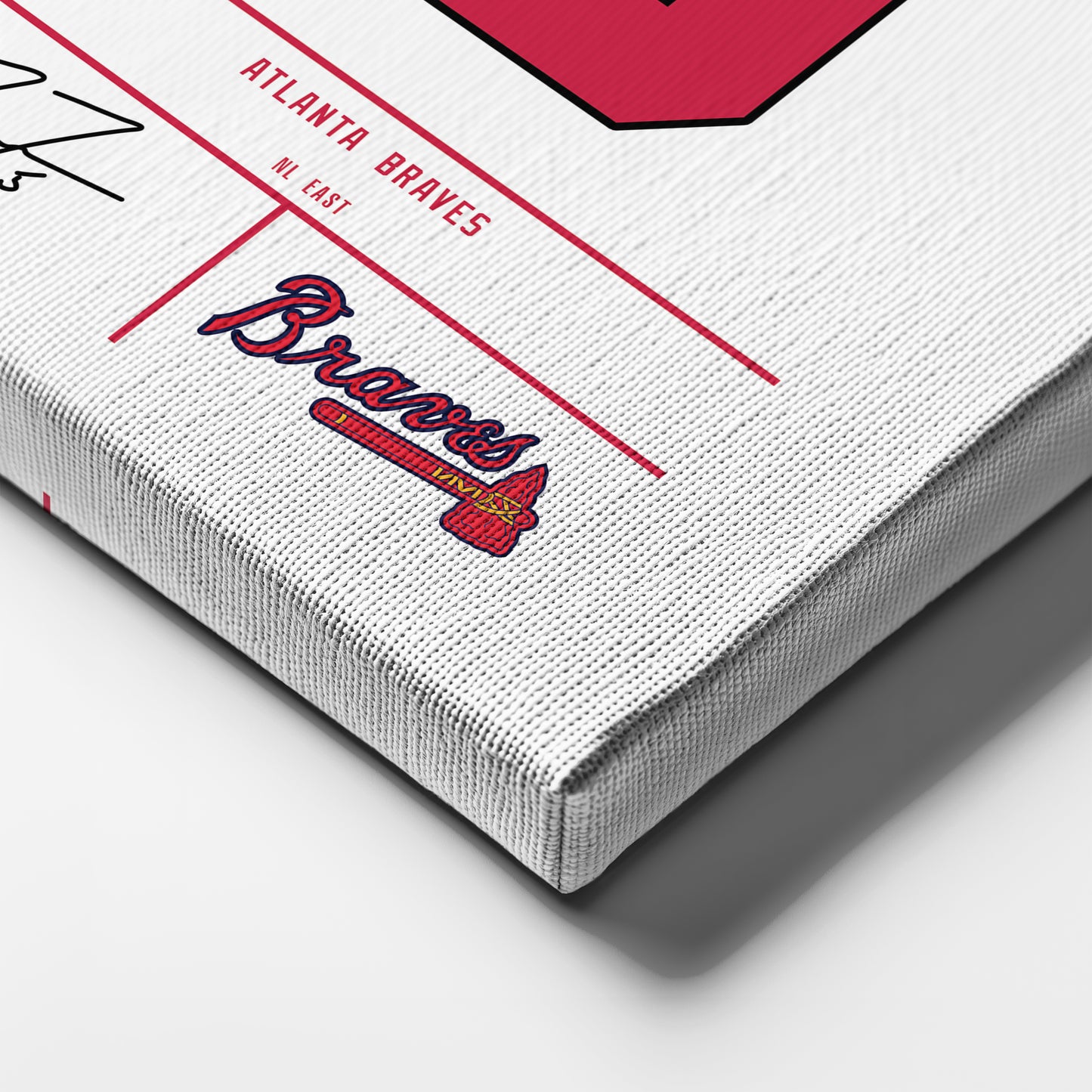 Freddie Freeman Braves Jersey Canvas Print | Wall Art Decor