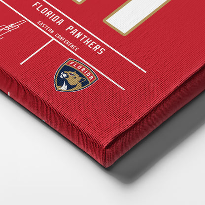 Anthony Stolarz Panthers Jersey Canvas Print | Wall Art Decor