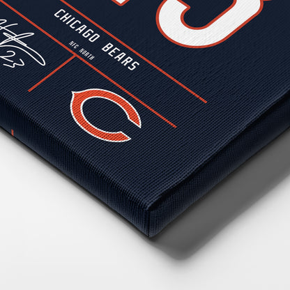 Devin Hester Bears Jersey Canvas Print | Wall Art Decor