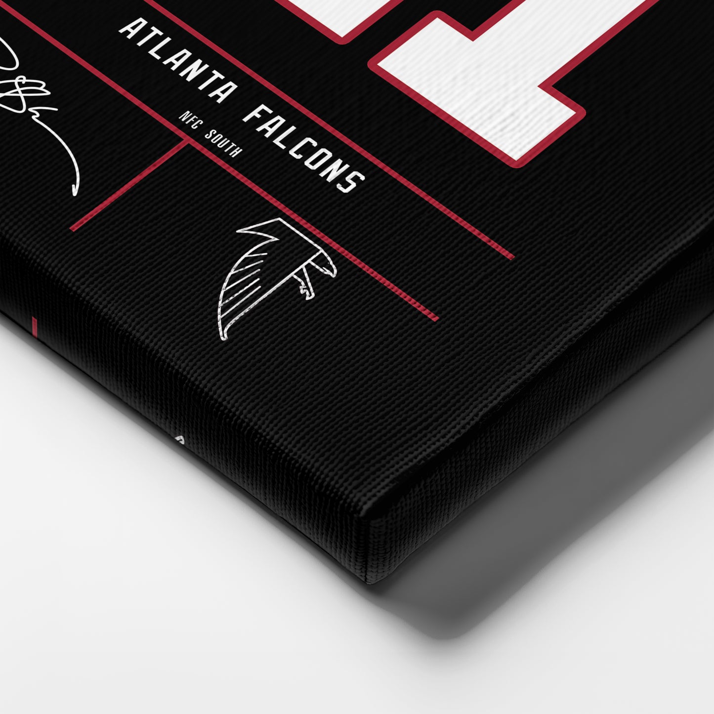 Deion Sanders Falcons Jersey Canvas Print | Wall Art Decor