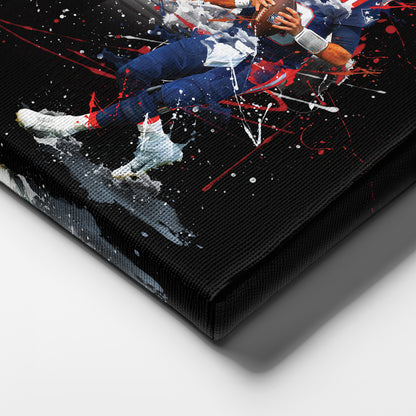 Mac Jones Patriots Canvas Print | New England Football Wall Art