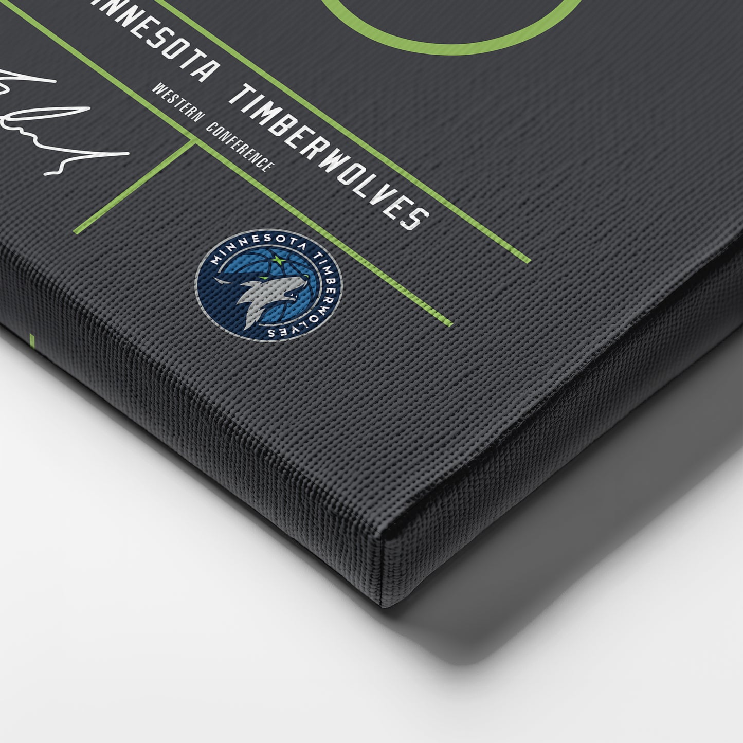 Anthony Edwards Minnesota Timberwolves Jersey Canvas Wall Art