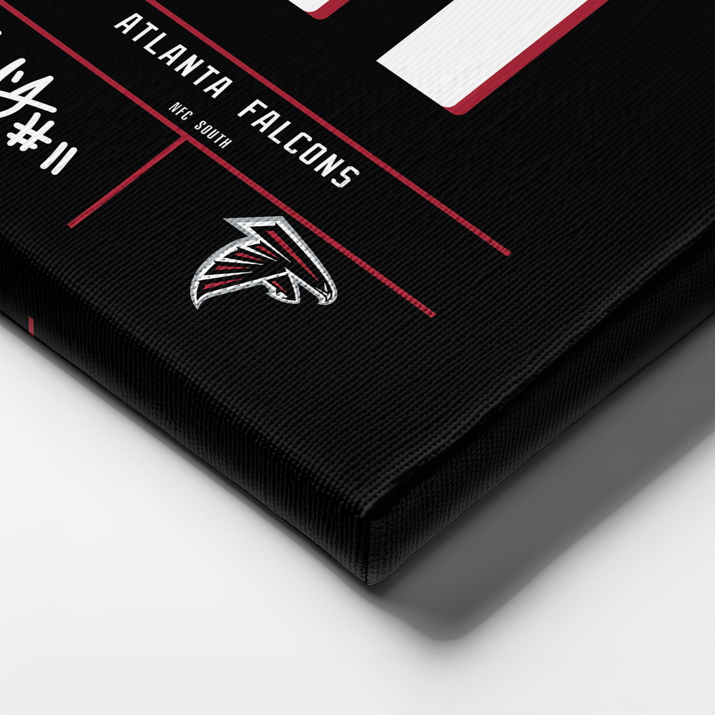 Julio Jones Atlanta Falcons Jersey Canvas Wall Art
