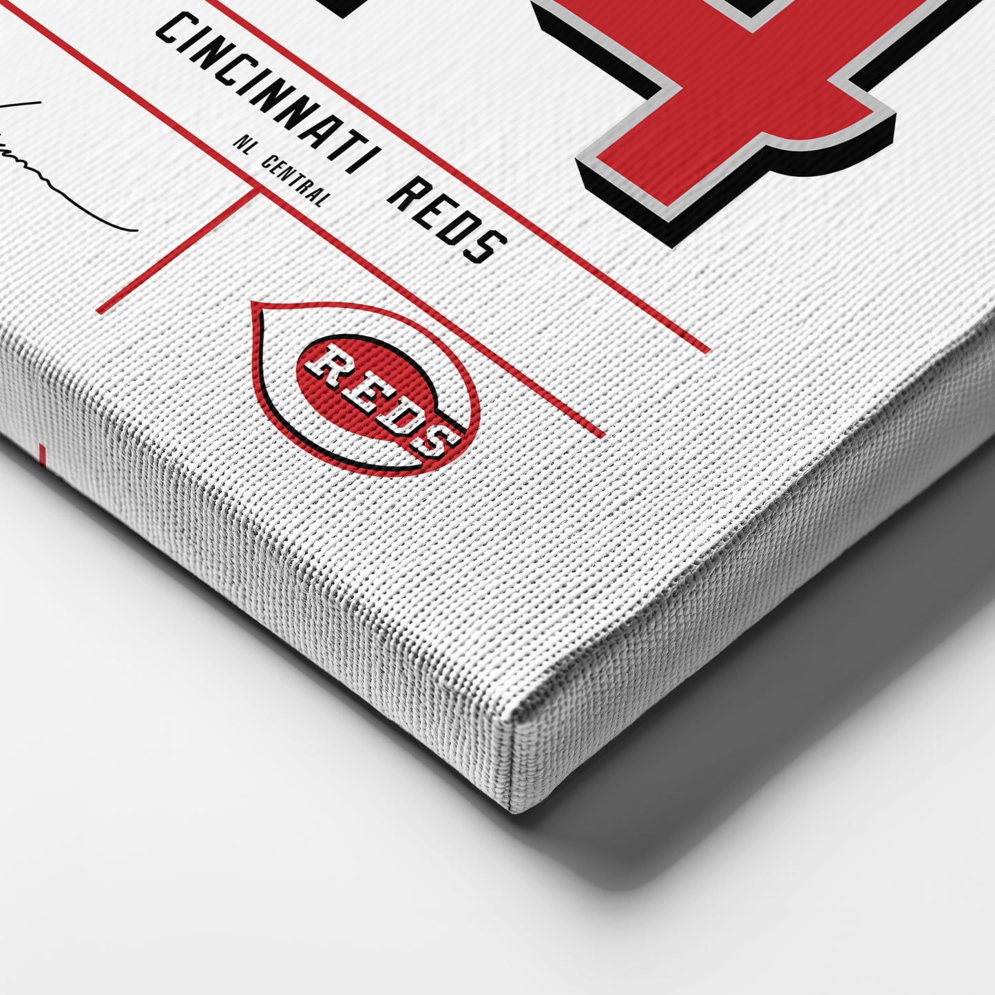 Elly De La Cruz Cincinnati Reds Jersey Canvas Wall Art