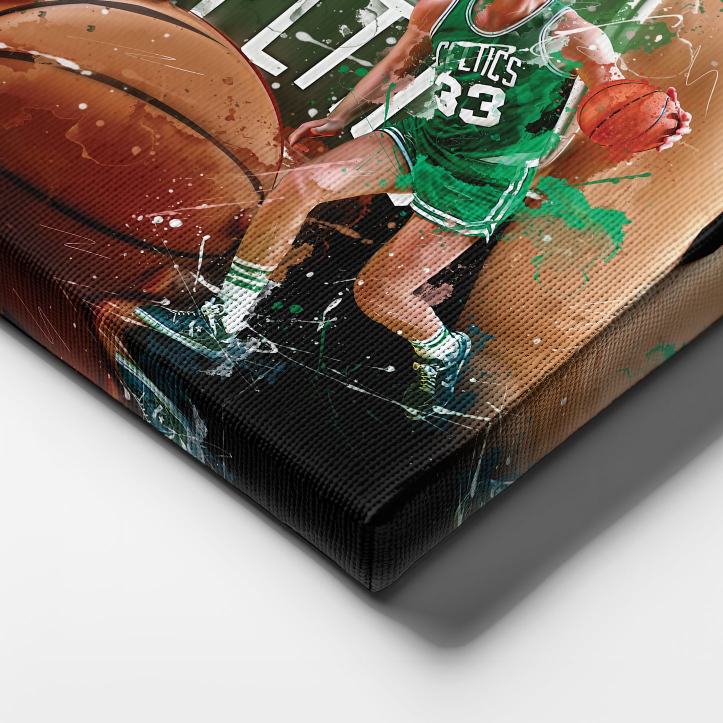 Larry Bird Celtics Canvas Print | Boston Basketball Wall Art