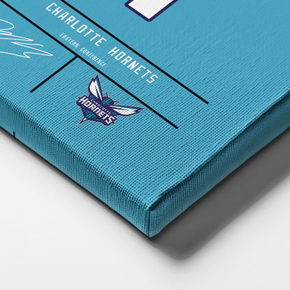 LaMelo Ball Hornets Jersey Canvas Print | Wall Art Decor