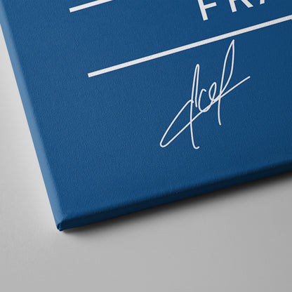 Kylian Mbappé France Jersey Canvas Print | Wall Art Decor
