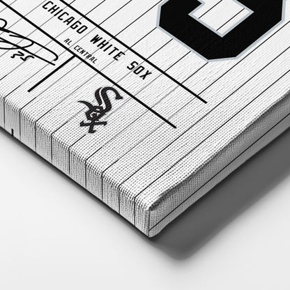 Frank Thomas White Sox Jersey Canvas Print | Wall Art Decor