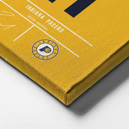 Domantas Sabonis Pacers Jersey Canvas Print | Wall Art Decor