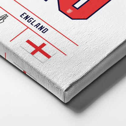 Jude Bellingham England Jersey Canvas Wall Art