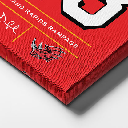 Clint Dolezel Rampage Jersey Canvas Print | Wall Art Decor