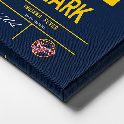 Caitlin Clark Indiana Fever Jersey Canvas Wall Art