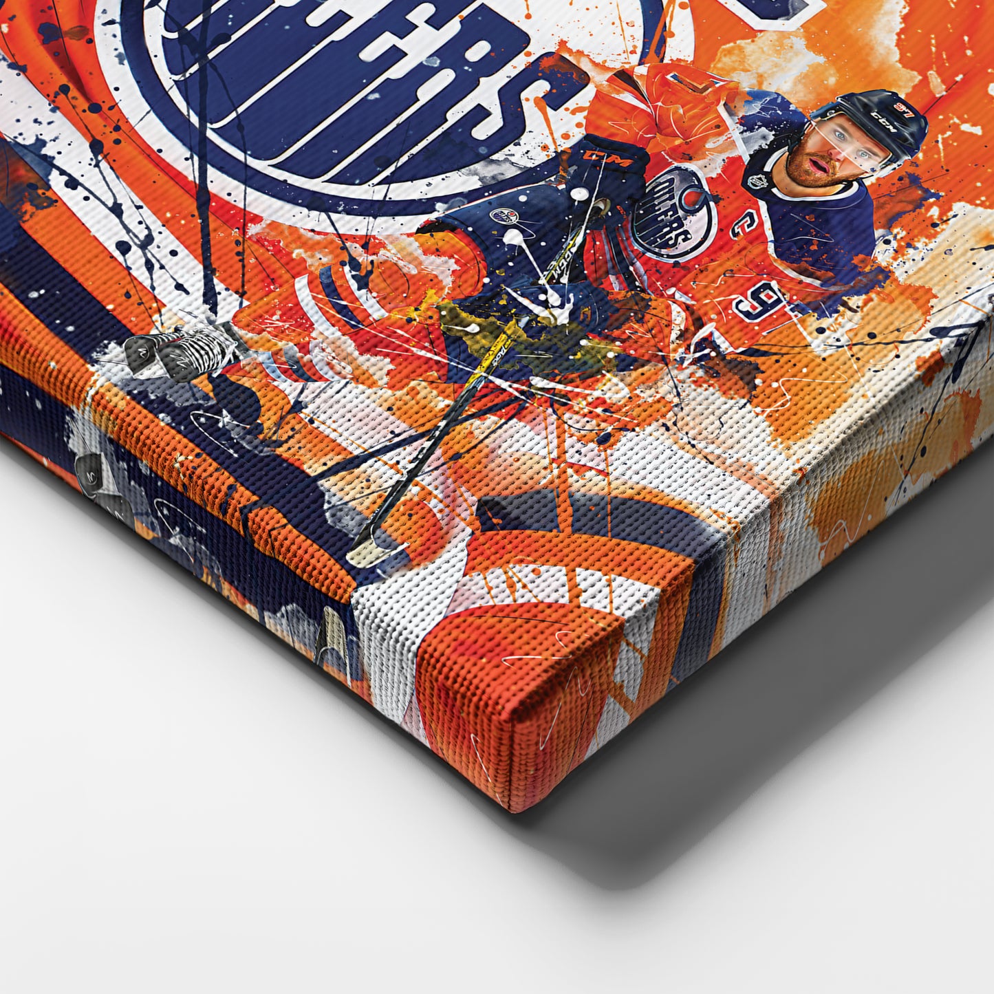 Connor McDavid Edmonton Oilers Canvas Print | NHL Hockey Wall Art