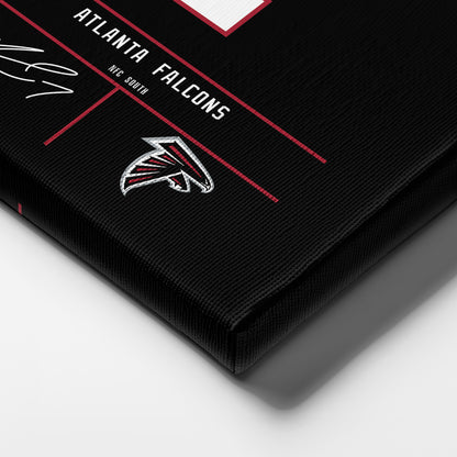 Michael Vick Falcons Jersey Canvas Print | Wall Art Decor