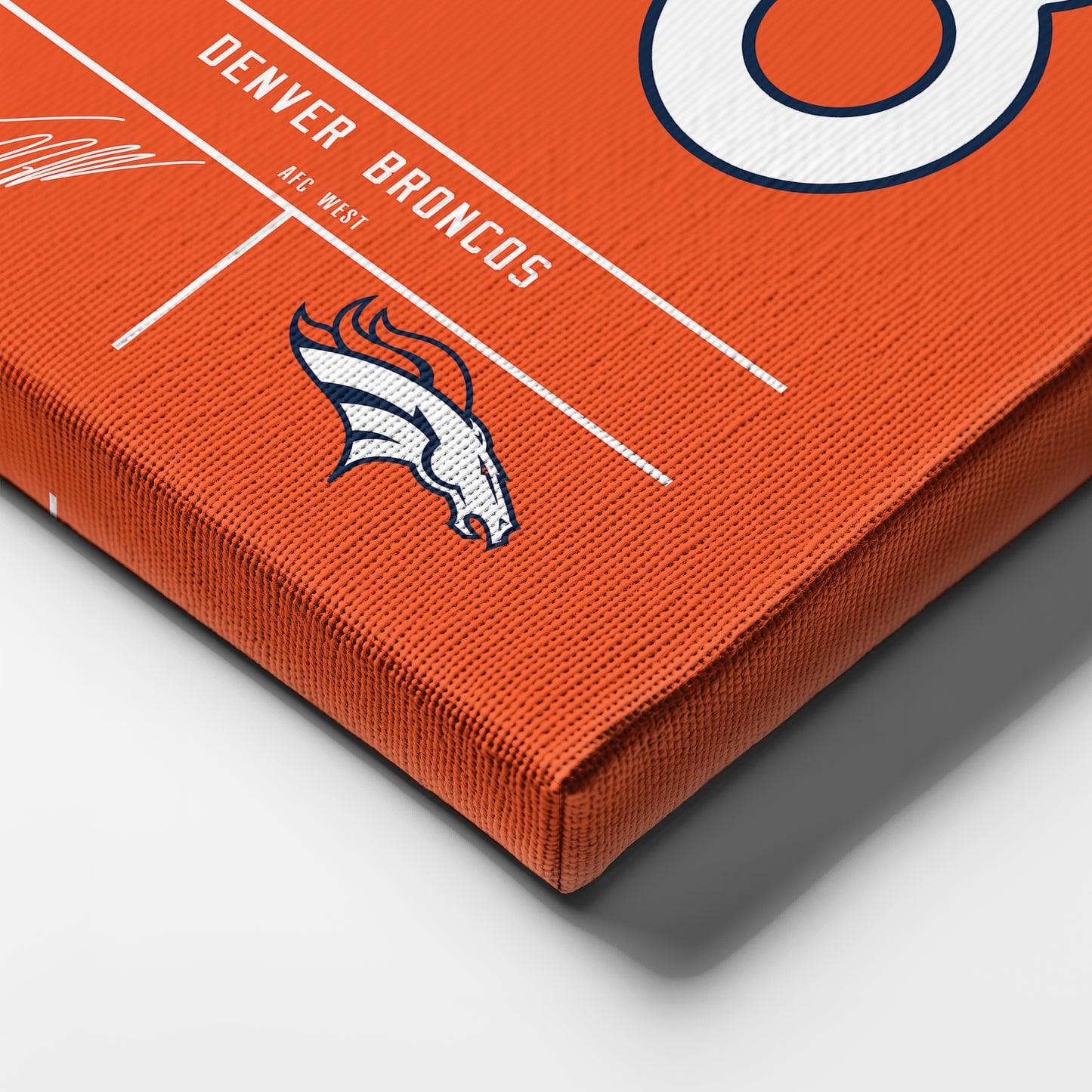 Von Miller Broncos Jersey Canvas Print | Wall Art Decor