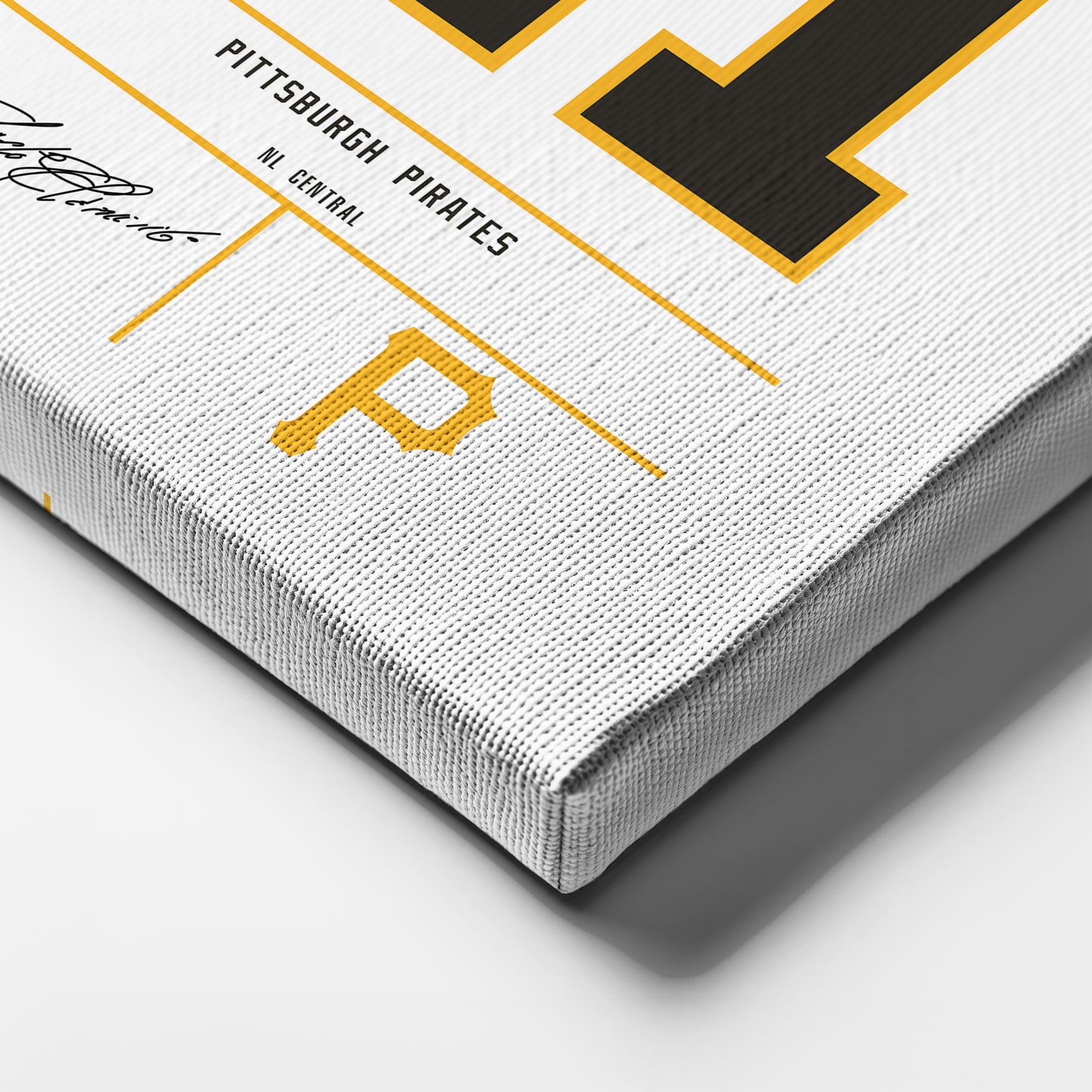 Roberto Clemente Pittsburgh Pirates Jersey Canvas Wall Art