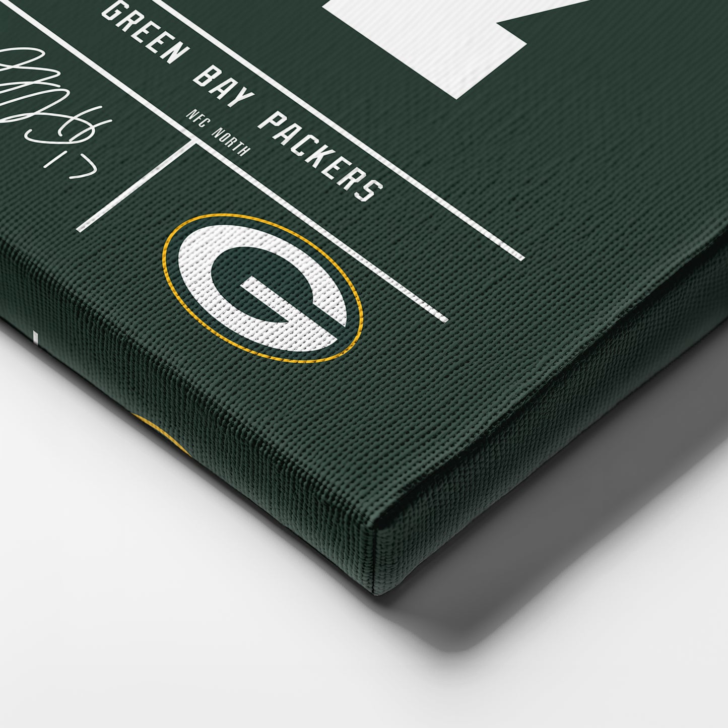 Davante Adams Packers Jersey Canvas Print | Wall Art Decor