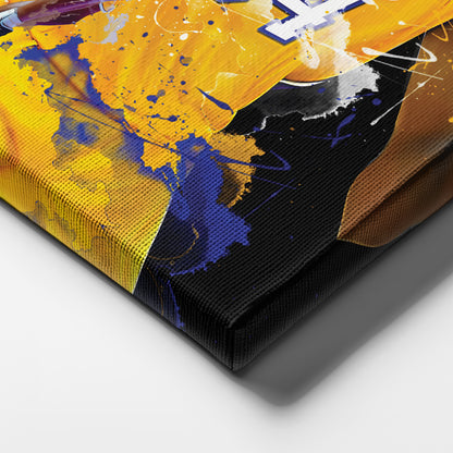 Shaquille O'Neal Lakers Canvas Print | Los Angeles Basketball Wall Art