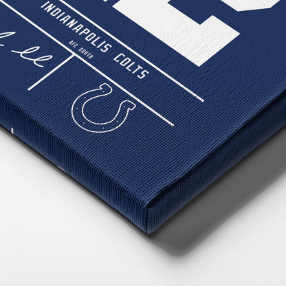 Andrew Luck Colts Jersey Canvas Print | Wall Art Decor