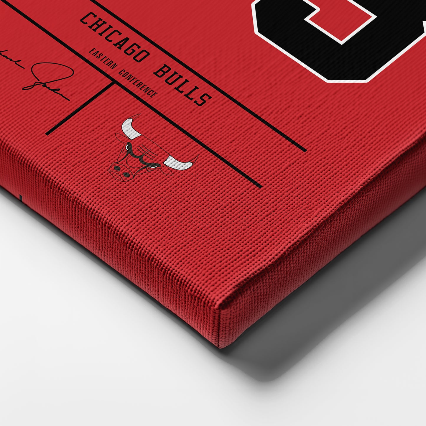 Michael Jordan Bulls Jersey Canvas Print | Wall Art Decor