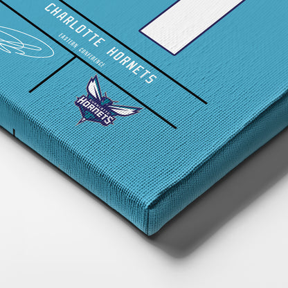 Devonte' Graham Hornets Jersey Canvas Print | Wall Art Decor