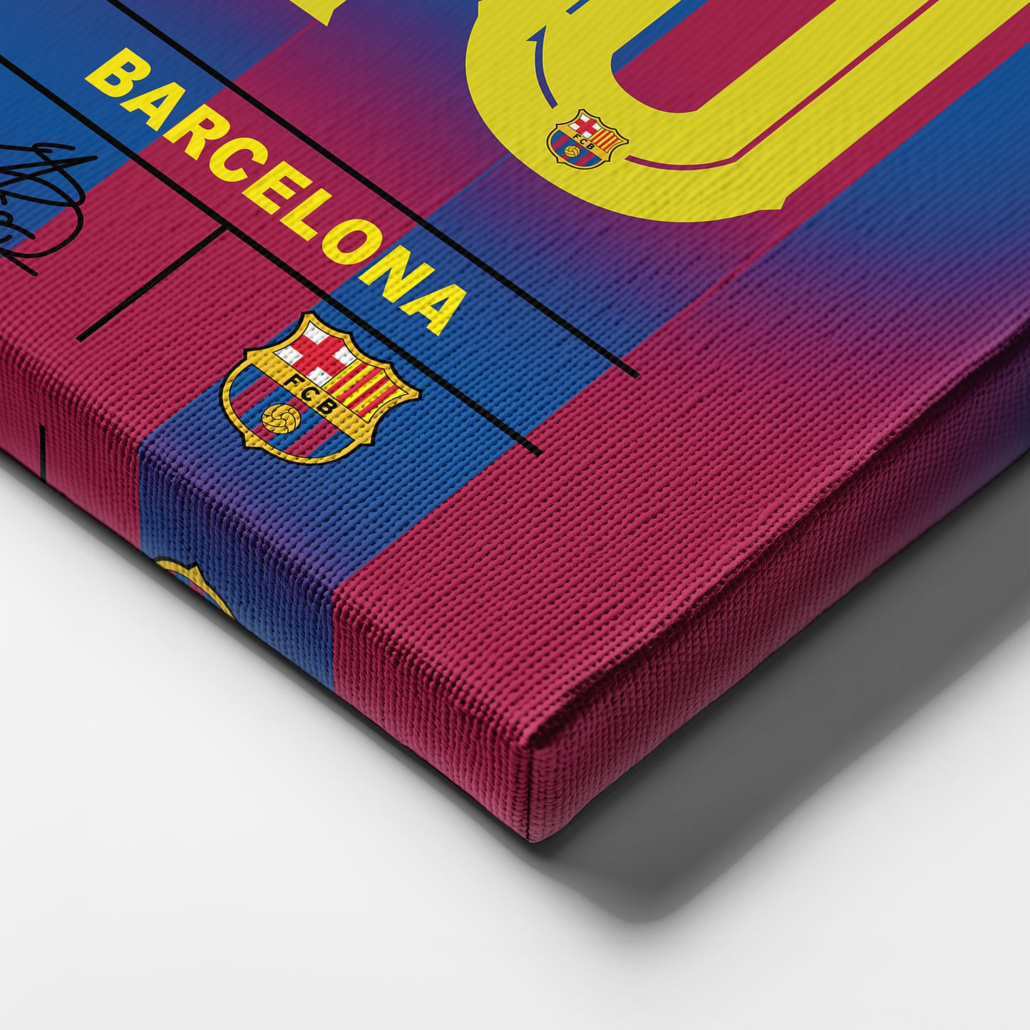 Lamine Yamal Barcelona Jersey Canvas Wall Art