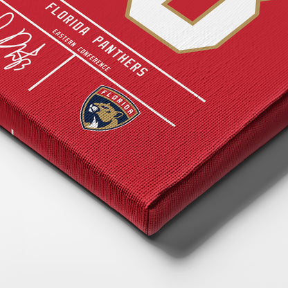 Sam Reinhart Panthers Jersey Canvas Print | Wall Art Decor