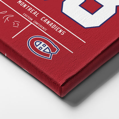 Patrick Roy Canadiens Jersey Canvas Print | Wall Art Decor