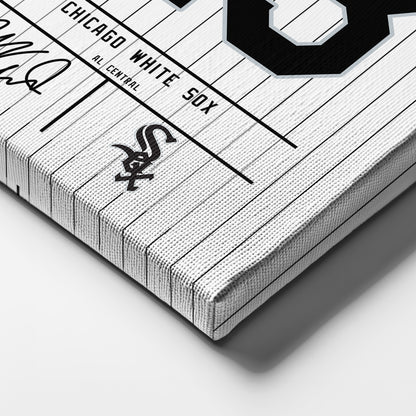 Robin Ventura Chicago White Sox Jersey Canvas Wall Art