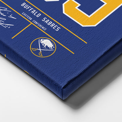 Dominik Hasek Buffalo Sabres Jersey Canvas Wall Art