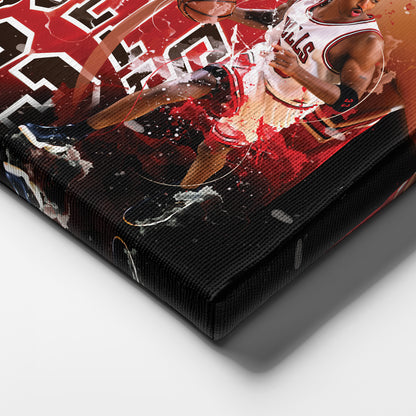 Scottie Pippen Bulls Canvas Print | Chicago Basketball Wall Art