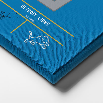 Matthew Stafford Lions Jersey Canvas Print | Wall Art Decor