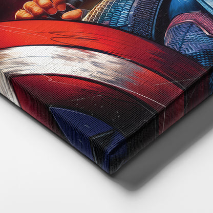 Captain America Canvas Print | Marvel Superhero Wall Art