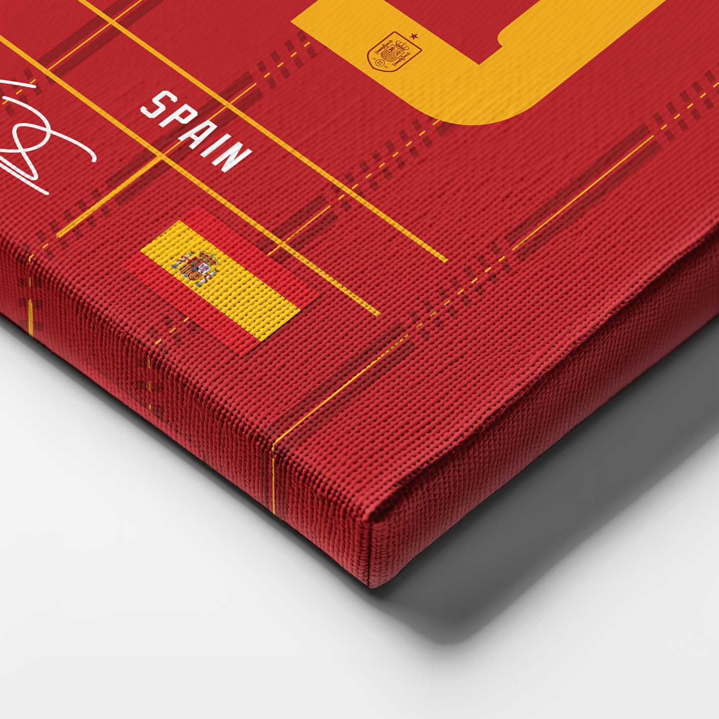 Lamine Yamal Spain Jersey Canvas Wall Art