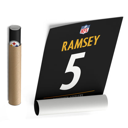 Jalen Ramsey Pittsburgh Steelers Jersey Canvas Wall Art