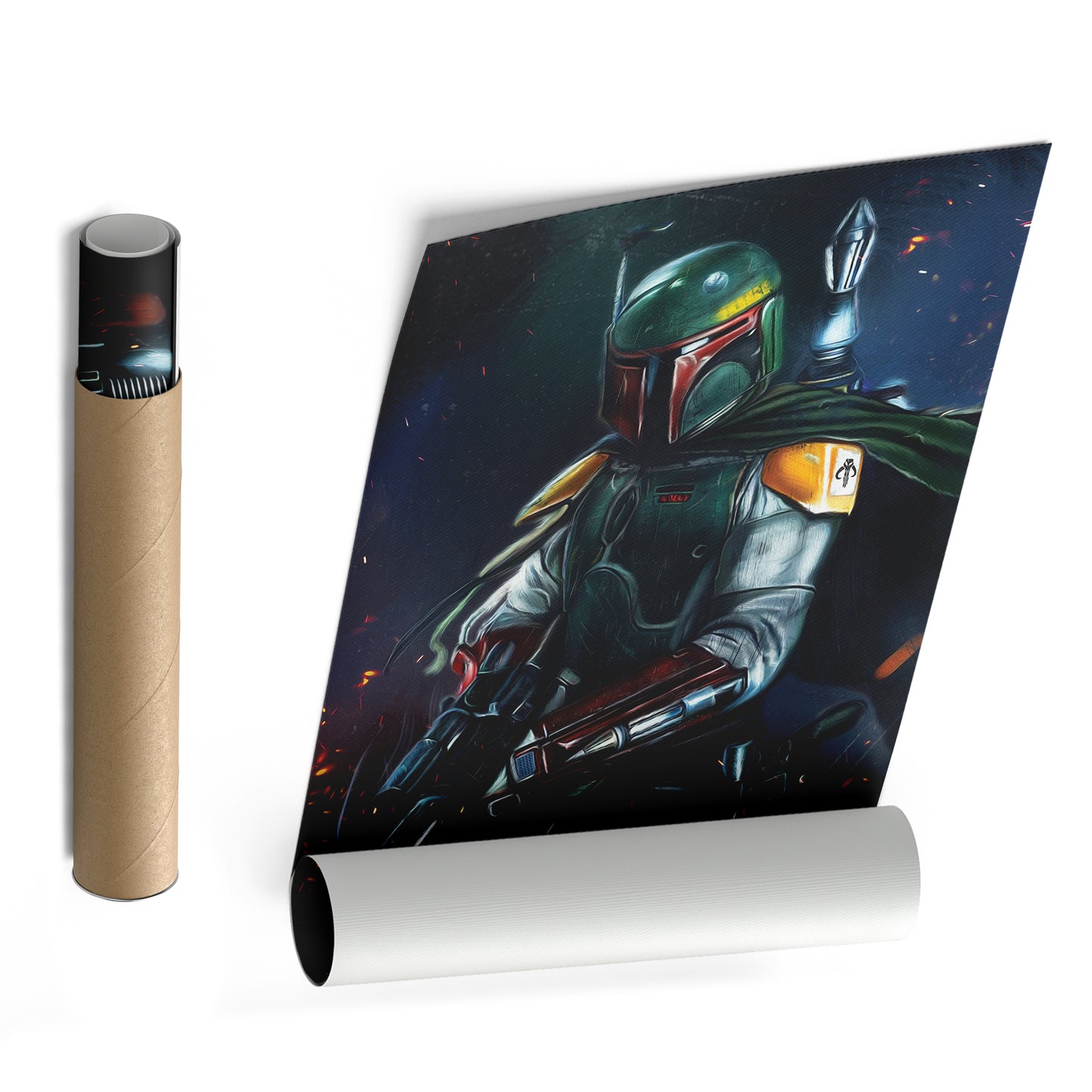 Boba Fett Canvas Print | Star Wars Bounty Hunter Wall Art