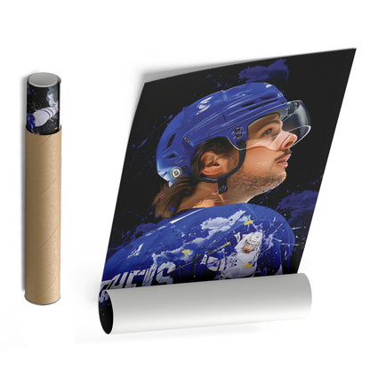 Auston Matthews Toronto Maple Leafs Canvas Print | NHL Hockey Wall Art