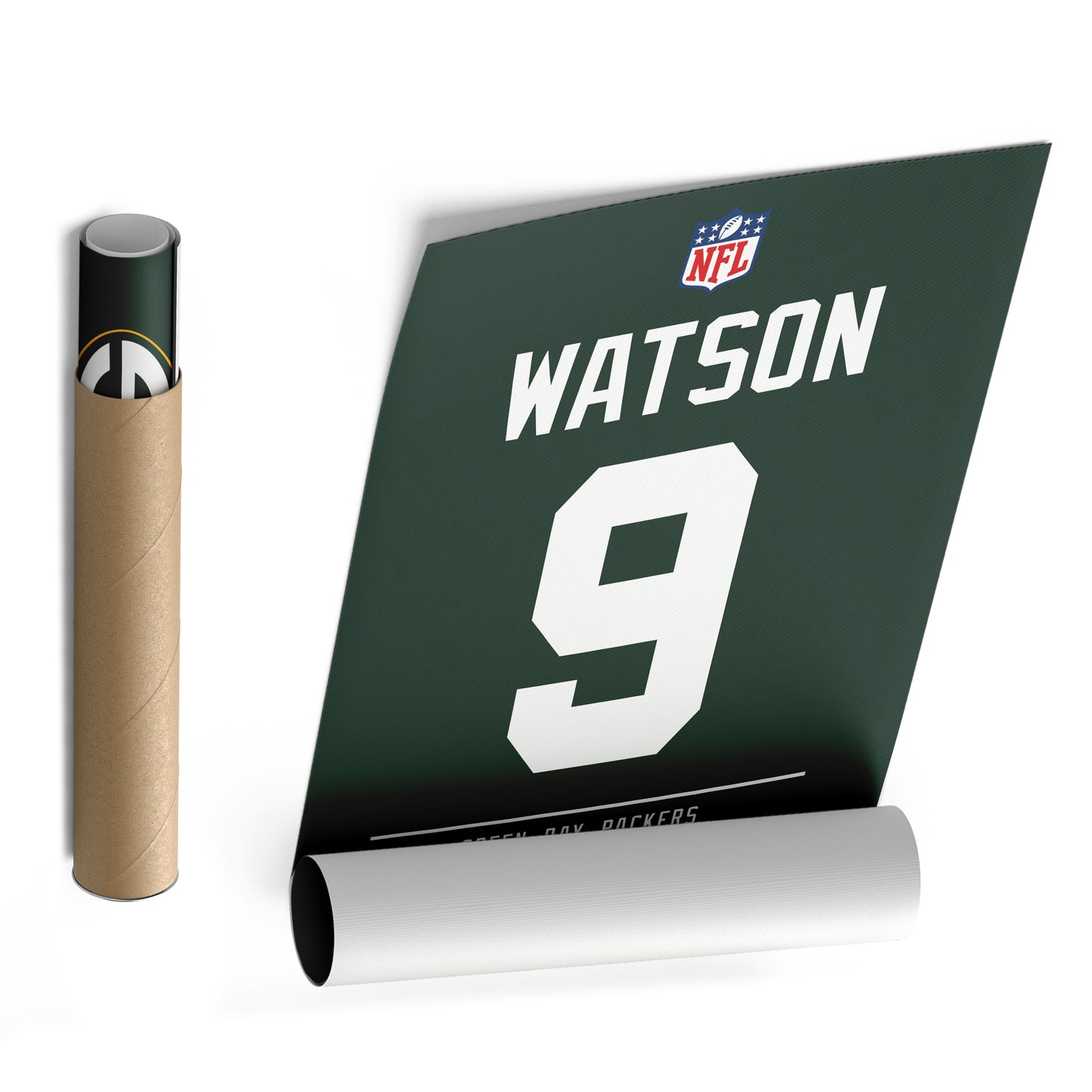 Christian Watson Packers Jersey Canvas Print | Wall Art Decor