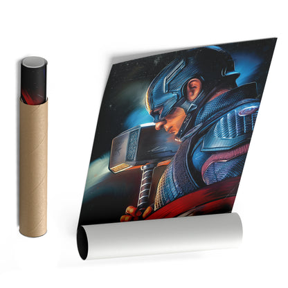Captain America Canvas Print | Marvel Superhero Wall Art