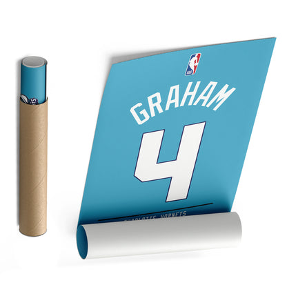 Devonte' Graham Hornets Jersey Canvas Print | Wall Art Decor