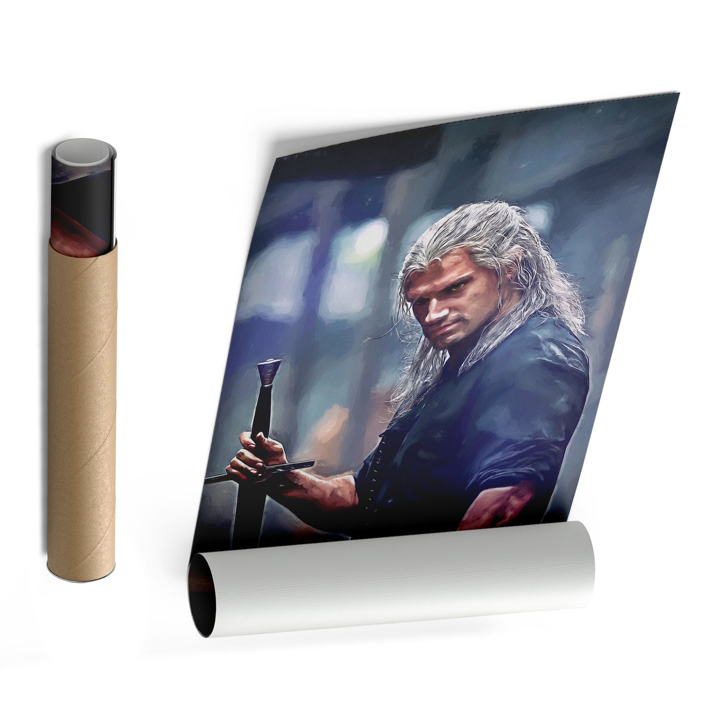 Geralt of Rivia Canvas Print | The Witcher Wall Art Decor