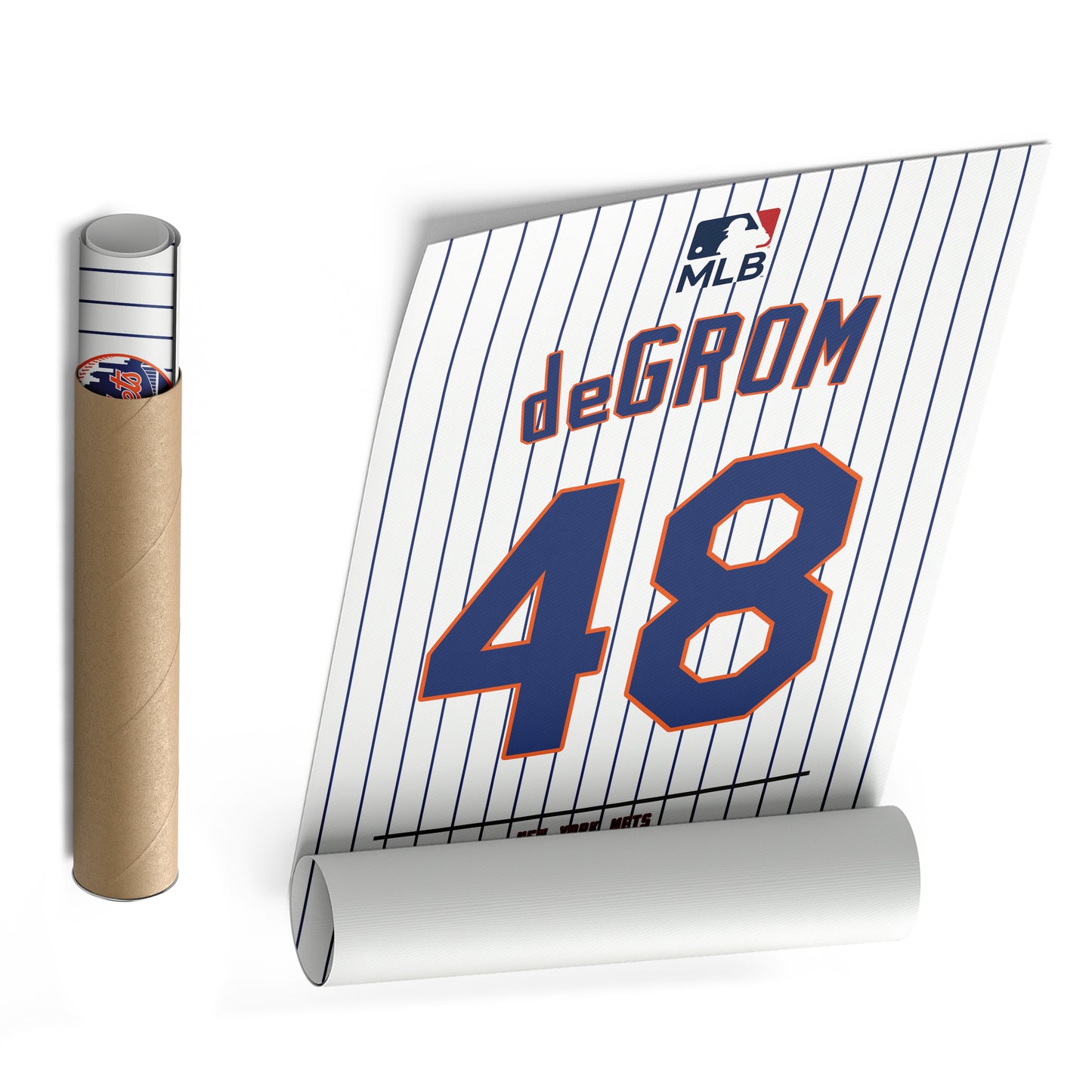Jacob deGrom Mets Jersey Canvas Print | Wall Art Decor