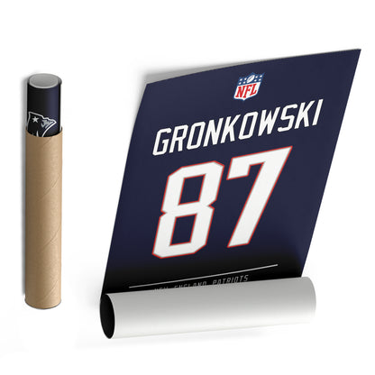 Rob Gronkowski Patriots Jersey Canvas Print | Wall Art Decor