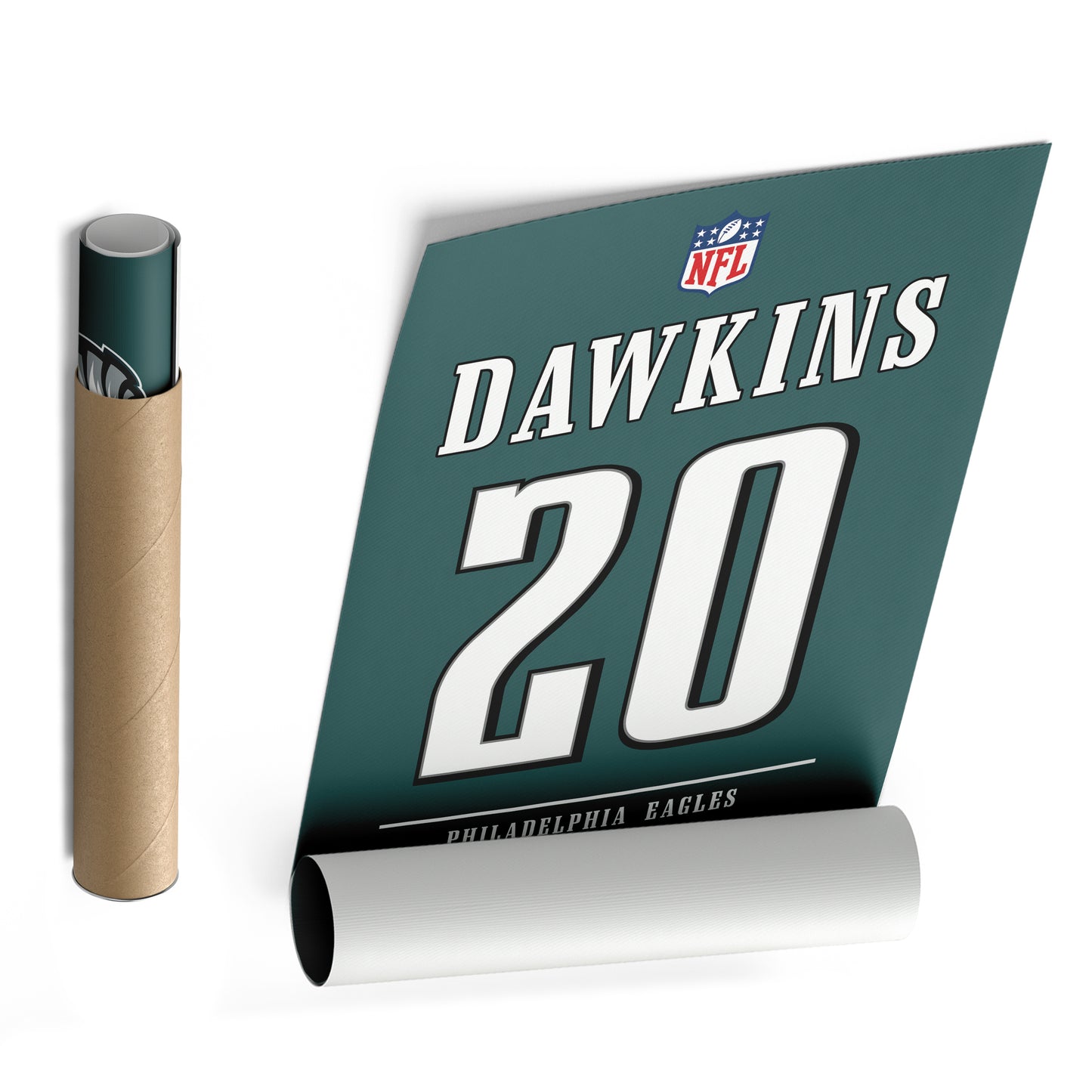 Brian Dawkins Eagles Jersey Canvas Print | Wall Art Decor