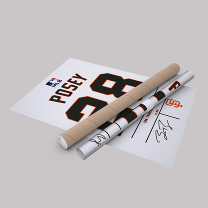Buster Posey Giants Jersey Canvas Print | Wall Art Decor