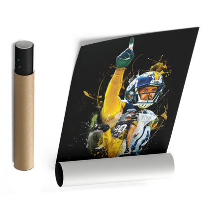 T.J. Watt Steelers Canvas Print | Pittsburgh Football Wall Art