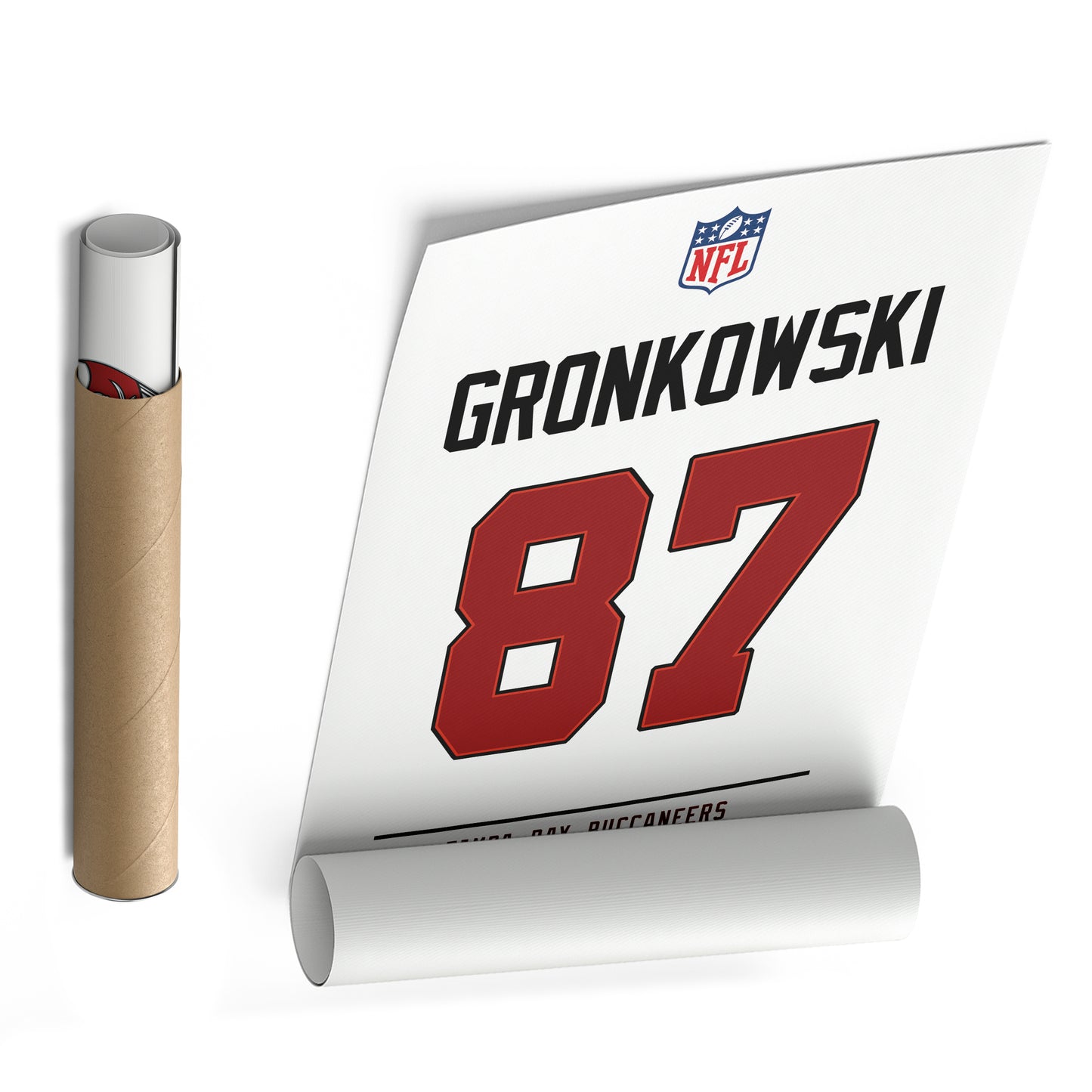 Rob Gronkowski Buccaneers Jersey Canvas Print | Wall Art Decor