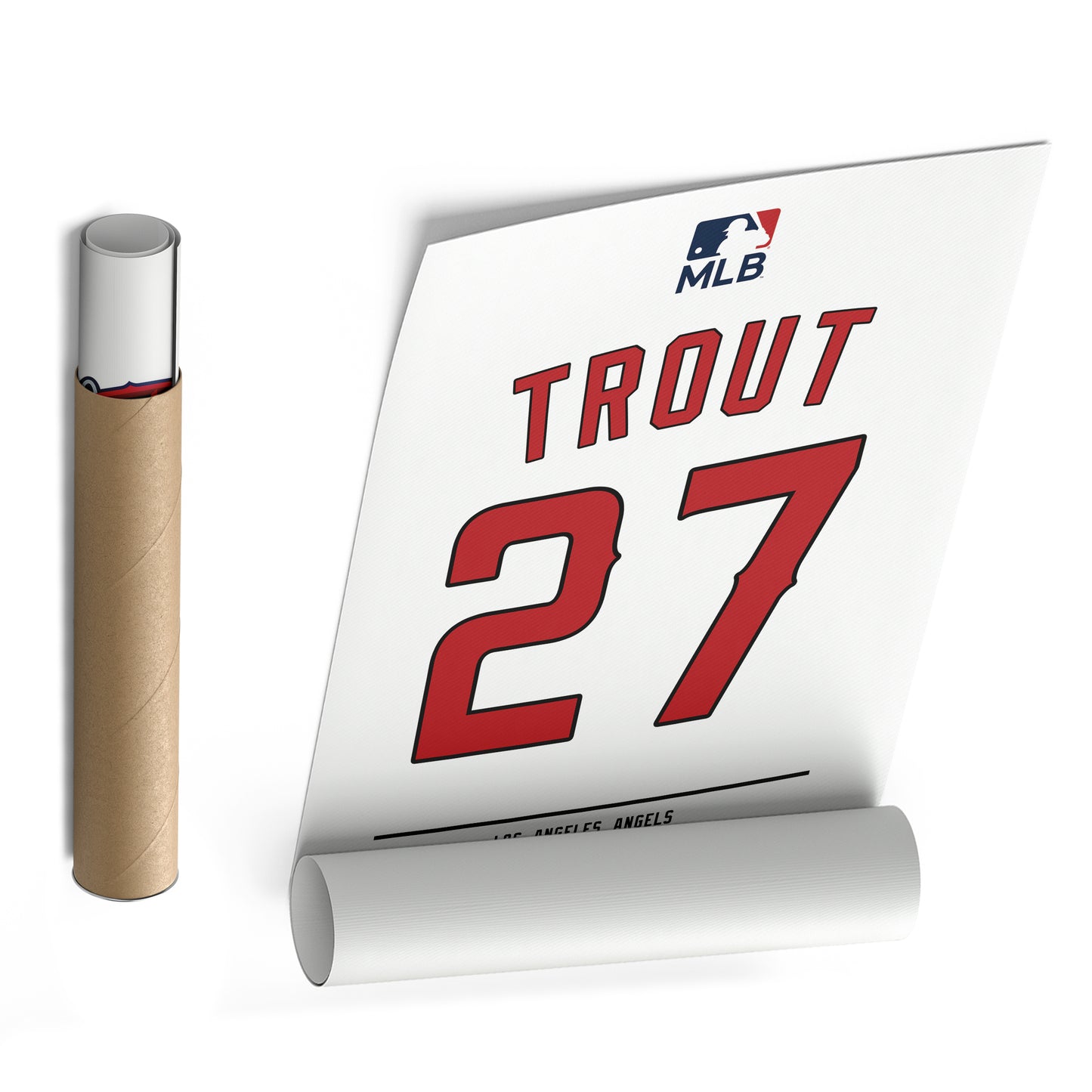 Mike Trout Angels Jersey Canvas Print | Wall Art Decor