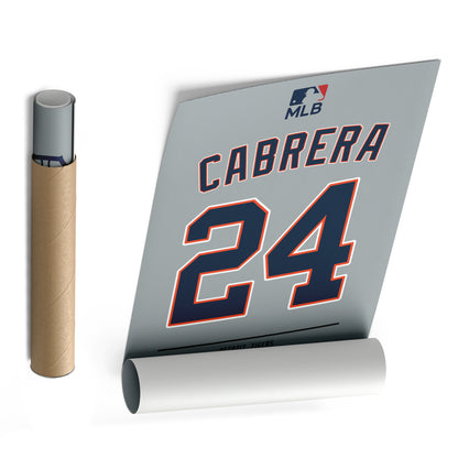 Miguel Cabrera Tigers Jersey Canvas Print | Wall Art Decor